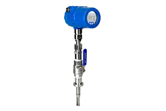 Tipo de inserción medidor de flujo másico de gas térmico
