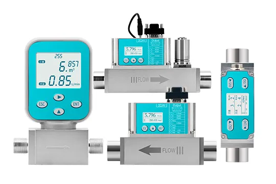 Medidores de flujo másico de gas térmico Micro