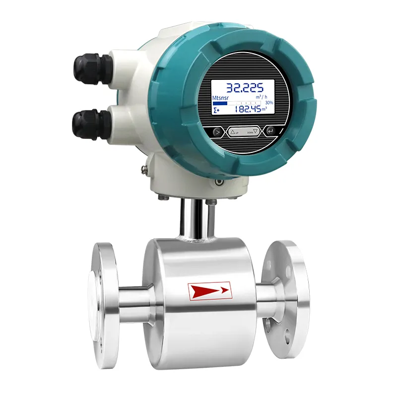 stainless steel electromagnetic flow meter for water flow meter inline