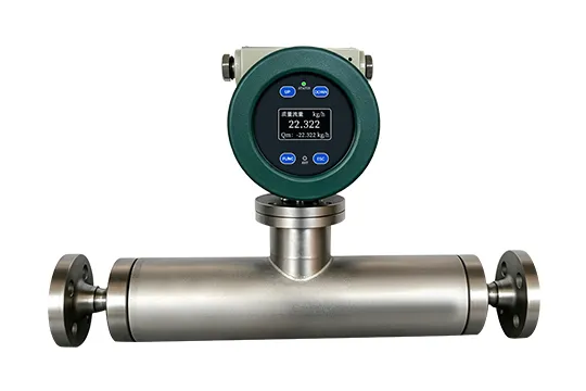 Tubo recto Coriolis medidor de flujo