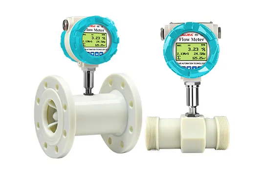 Medidor de flujo de turbina PTFE